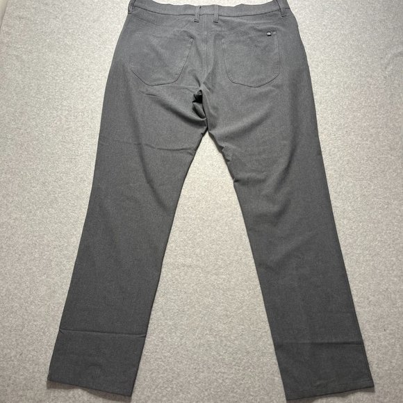Travis Matthews Pants Mens 36x31 Gray Chino Golf Performance Stretch Polyester - Picture 9 of 12
